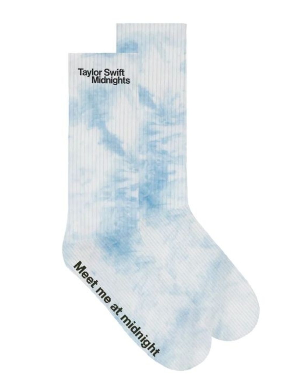 Limited Edition Taylor Swift Midnights Blue Tie Dye Socks